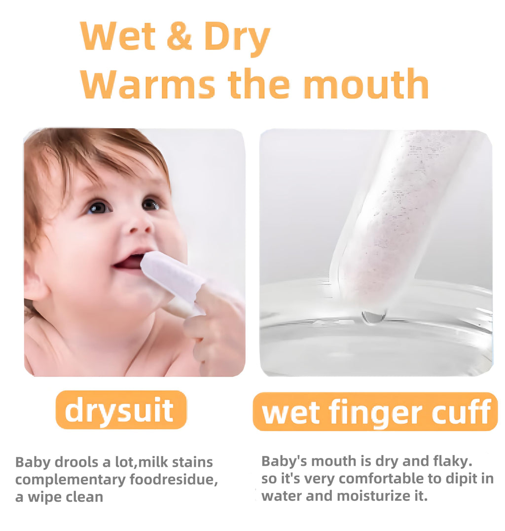 Hranio Finger Toothbrush & Tongue Cleaner for Babies 0-36 Months – 32Pcs