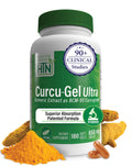 Health Thru Nutrition Curcu-Gel 650mg BCM-95 CurcuGreen Turmeric Curcumin – High Absorption, Non-GMO, 180 Count