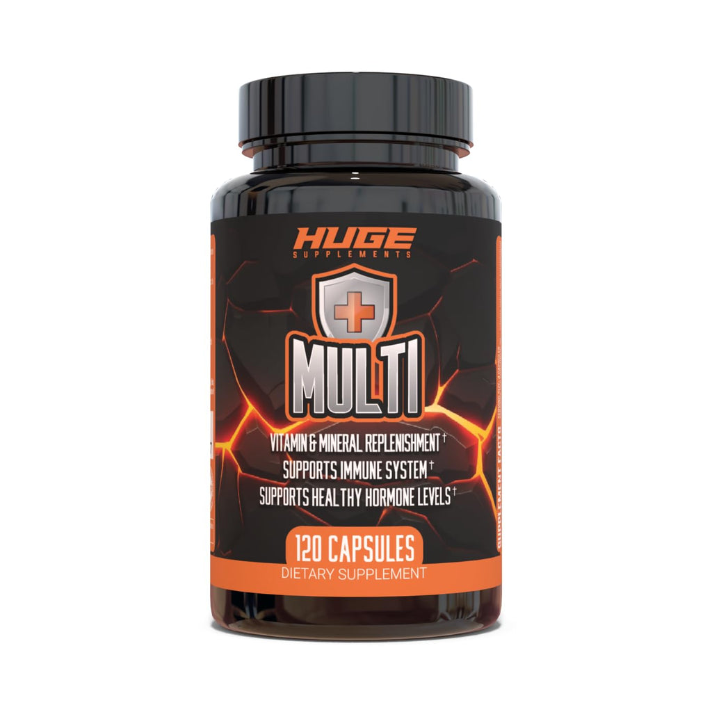Huge Multi | Men's Multivitamin for Athletes & Bodybuilders – High-Performance All-In-One Formula (120 Capsules)