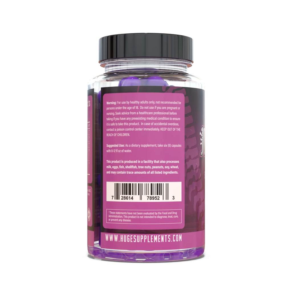 Huge Supplements Joint Support – Science-Backed Formula for Joint Comfort (Glucosamine, MSM, Chondroitin, Boswellia) – 30 Servings