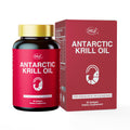 HUJ Antarctic Krill Oil 1000mg with Omega-3s EPA, DHA – 60 Softgels – Sustainably Sourced