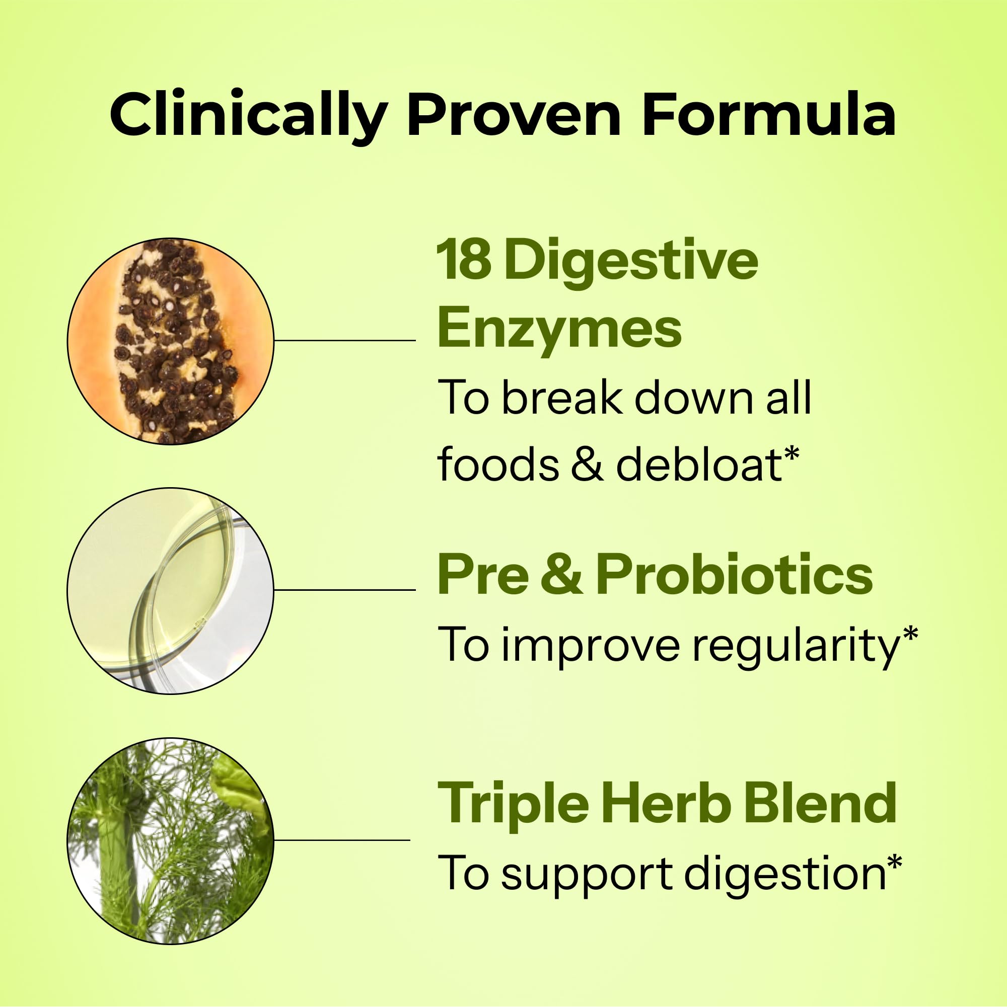HUM Flatter Me Digestive Enzymes | Fast Debloat Formula, 60 Capsules