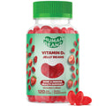 Human Beanz Vitamin D3 Jelly Bean Gummies for Adults – 2000 IU, Immunity Support, 120 Strawberry Blast, Kosher
