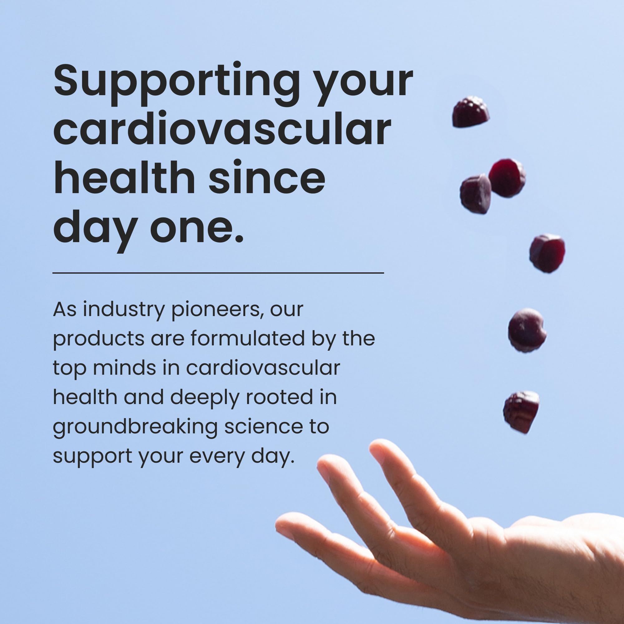 Humann SuperBeets Heart Gummies Advanced - CoQ10 150 mg + Beet Root Powder & Grape Seed Extract, 60 Count