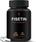 HUMANX Fisetin 500mg – 98% Pure Fisetin Supplement | Senolytic Activator | USA Made Non-GMO Capsules