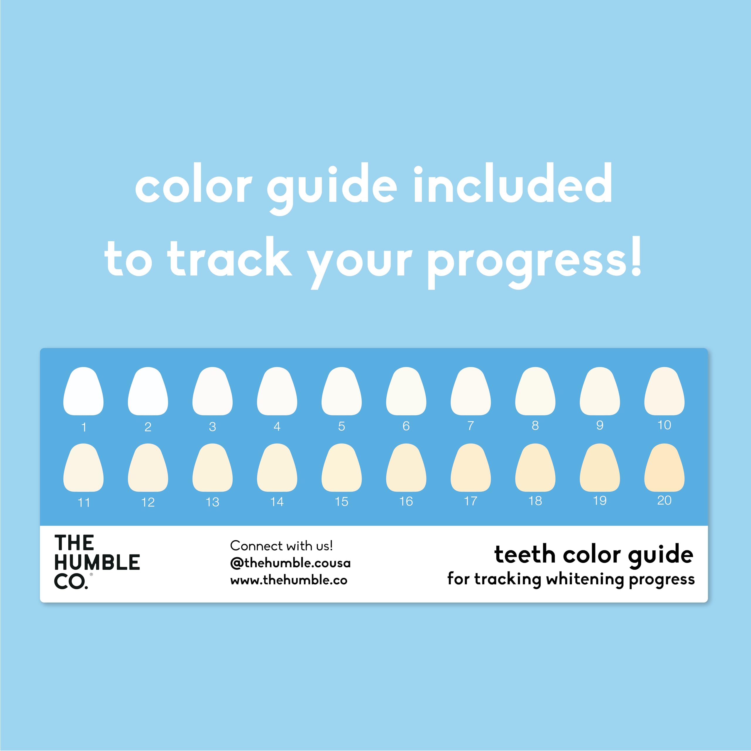 The Humble Co Advanced Teeth Whitening Strips – Sensitive, Peroxide-Free, 28 Strips (14 Treatments)