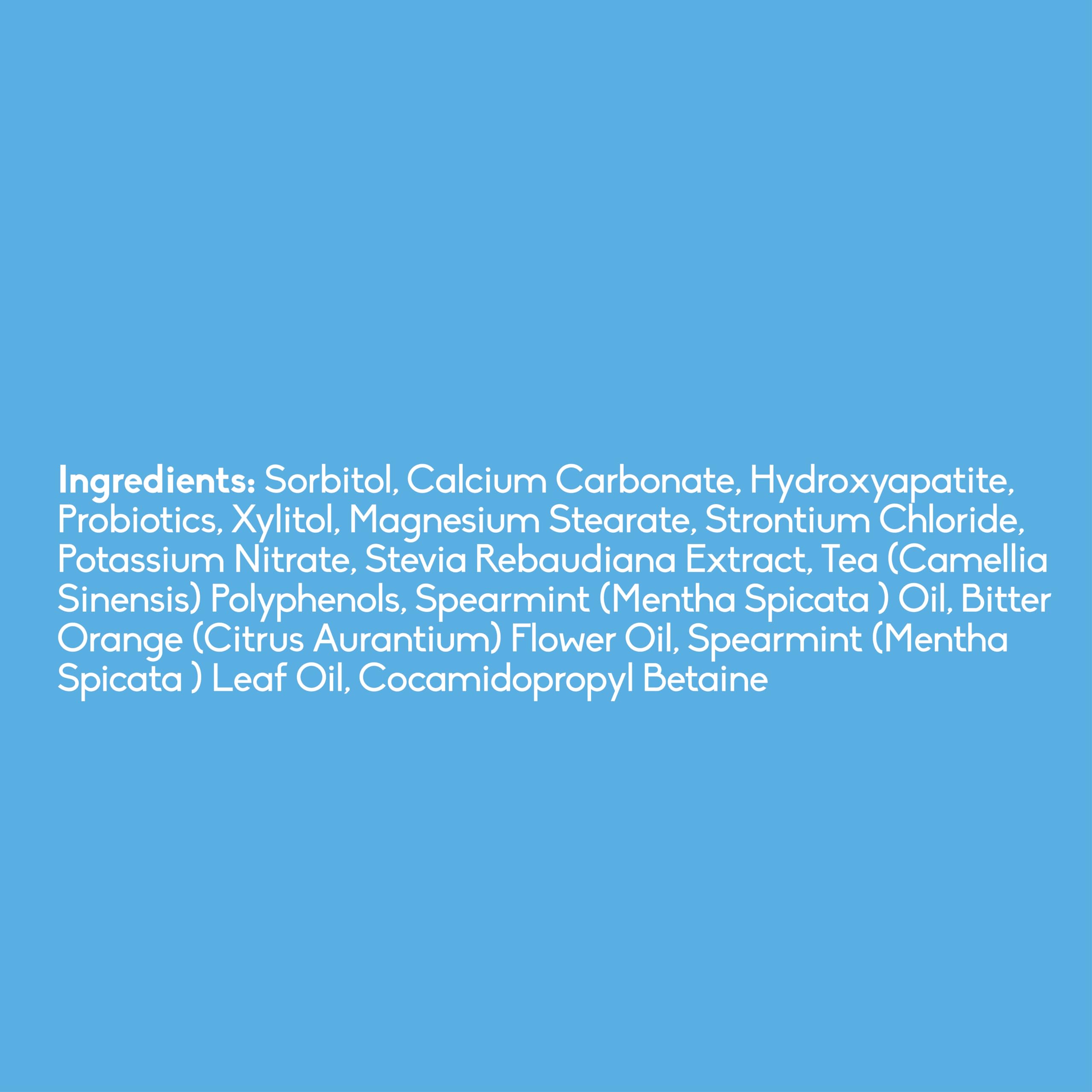 The Humble Co Sensitive Chewable Toothpaste Tablets – Spearmint, Fluoride-Free, 180 Count