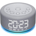 Hushing 3-in-1 Sound Machine Alarm Clock Night Light — 32-Level Volume, 30 Sleeping Sounds, 30 Wake-Up Sounds