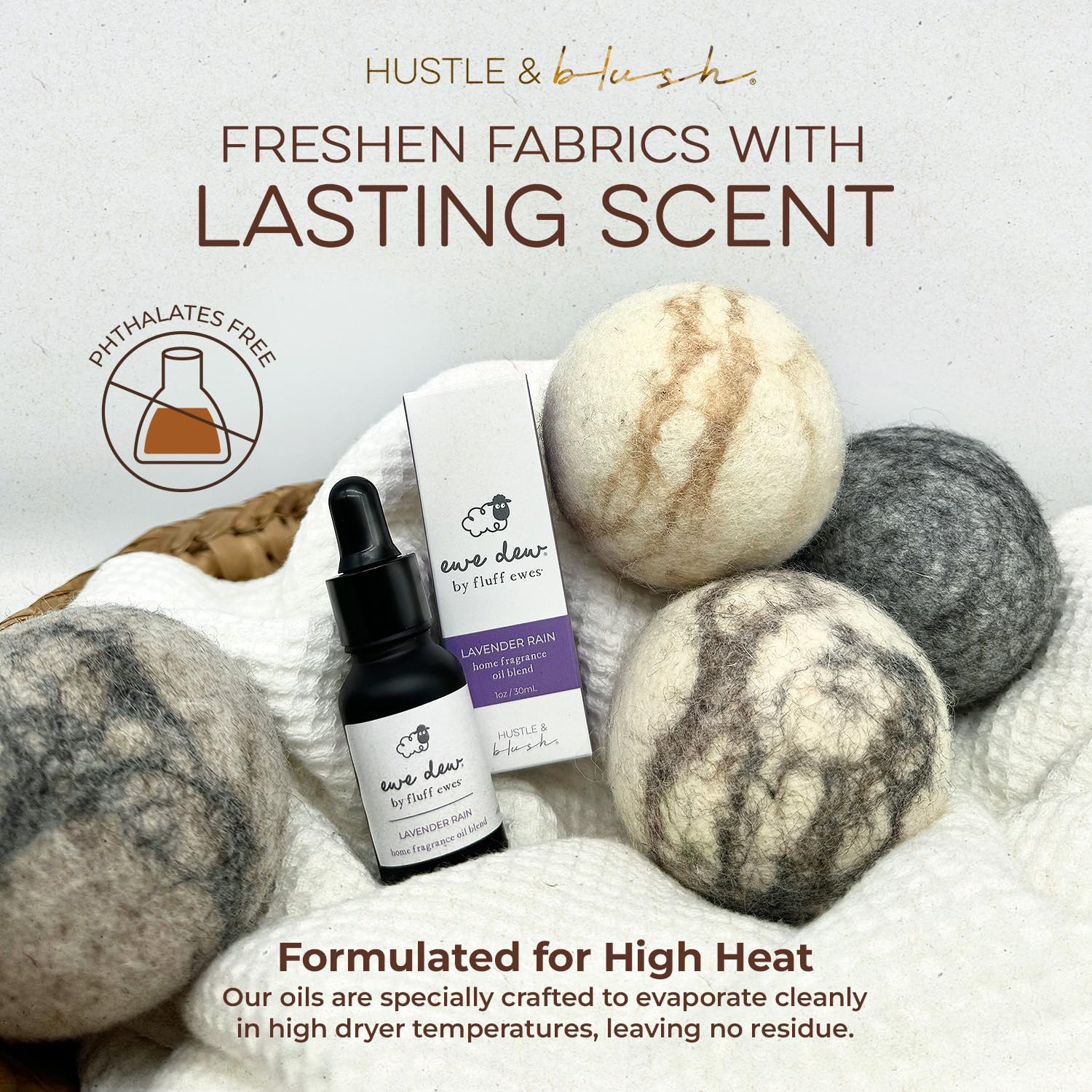 Hustle & Blush Lavender Rain Essential Oil Blend for Dryer Balls – 15ml