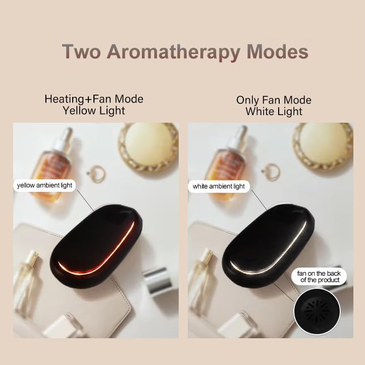HUTIP Waterless Diffuser | Portable Mini Cordless Travel Essential Oil Diffuser