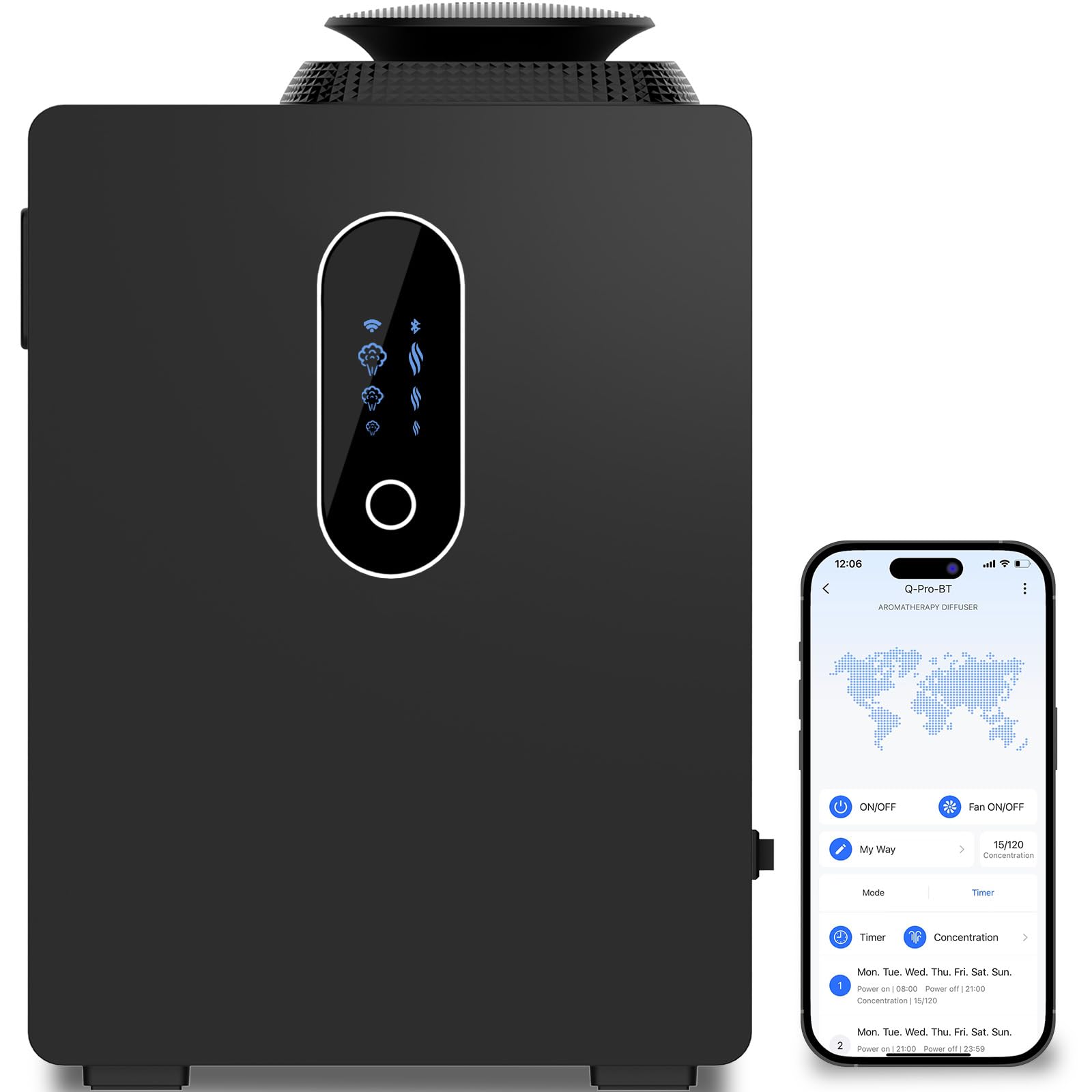 2025 Upgraded HVAC Scent Diffuser with WiFi Control — 6000 Sq Ft Coverage, 1000ml Tank