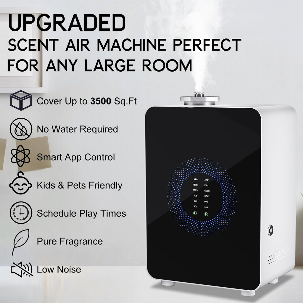 HVAC Scent Diffuser White – Covers 3,500 Sq Ft with Cold Air Diffusion