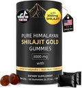 HWAXIGO 3000mg Himalayan Shilajit Gummies Gold – Organic, Non-GMO, 60 Gummies