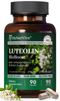 HyberVive Luteolin 200mg with Rutin & Perilla – Brain Health & Immunity – Made in USA
