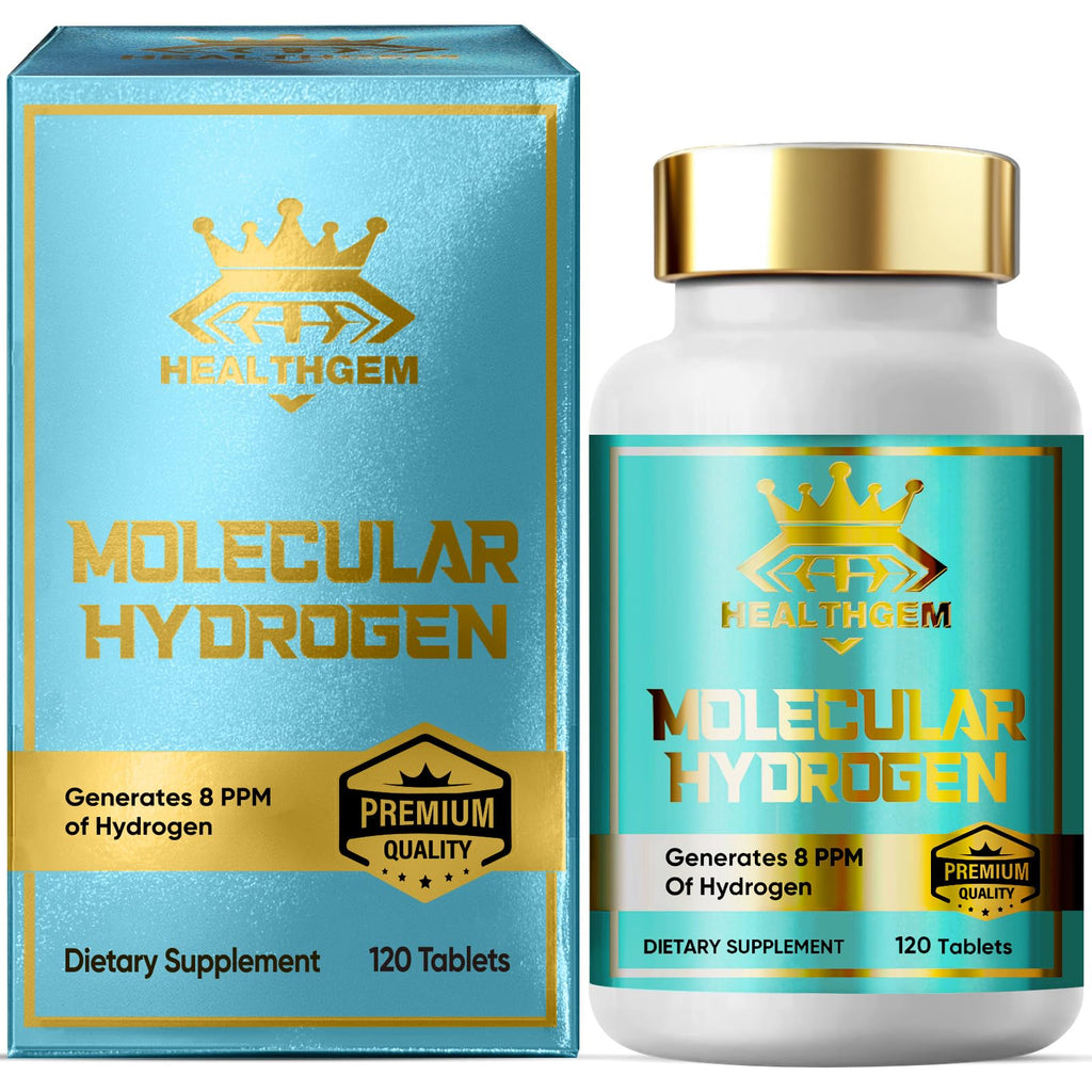 Hydrogen Water Tablets with Magnesium – H2 Molecular Hydrogen Supplements for Brain Health & Cognitive Support (120 Capsules) – Non-GMO, Vegan, Gluten Free