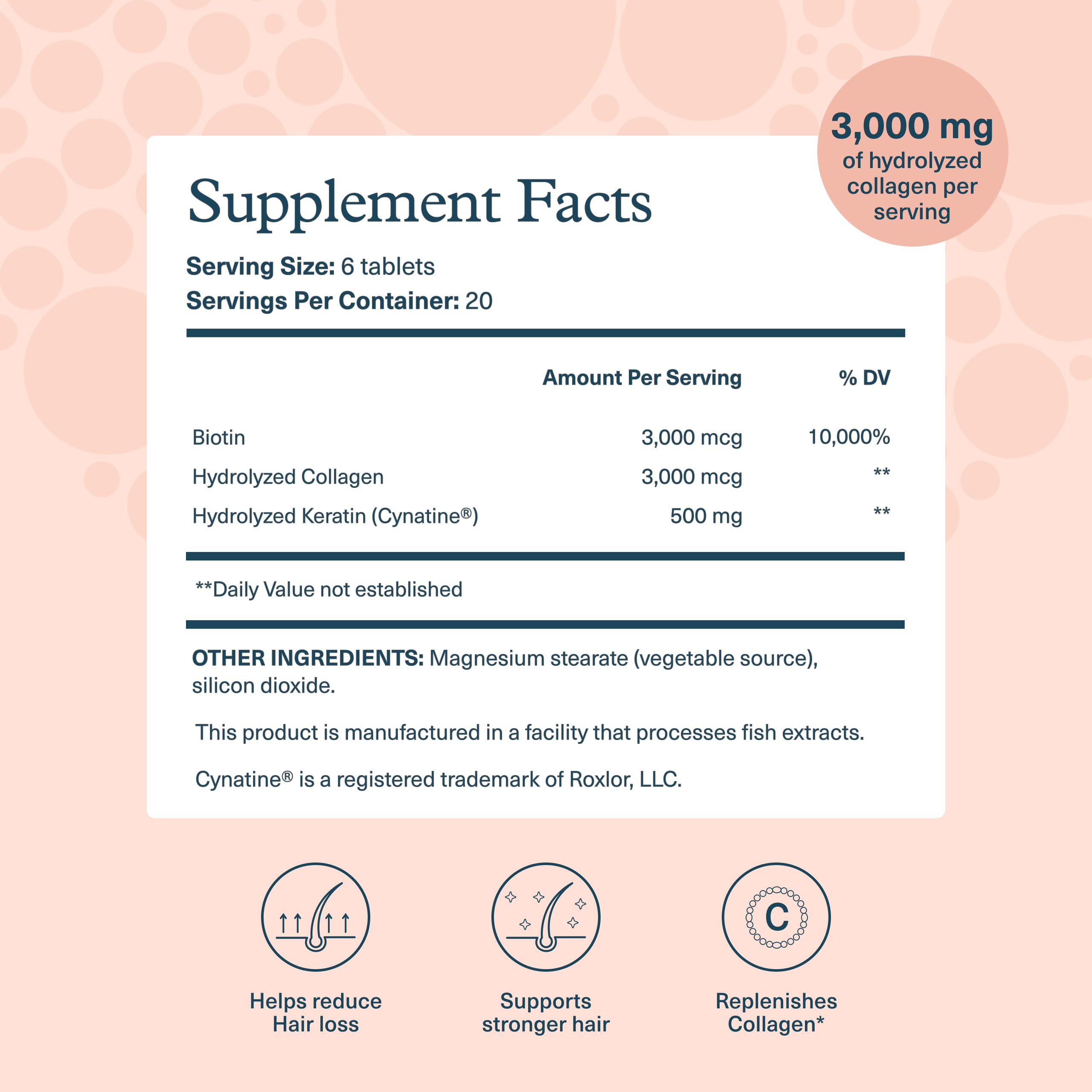 Hair Collagen Plus | Hydrolyzed Collagen for Stronger Hair