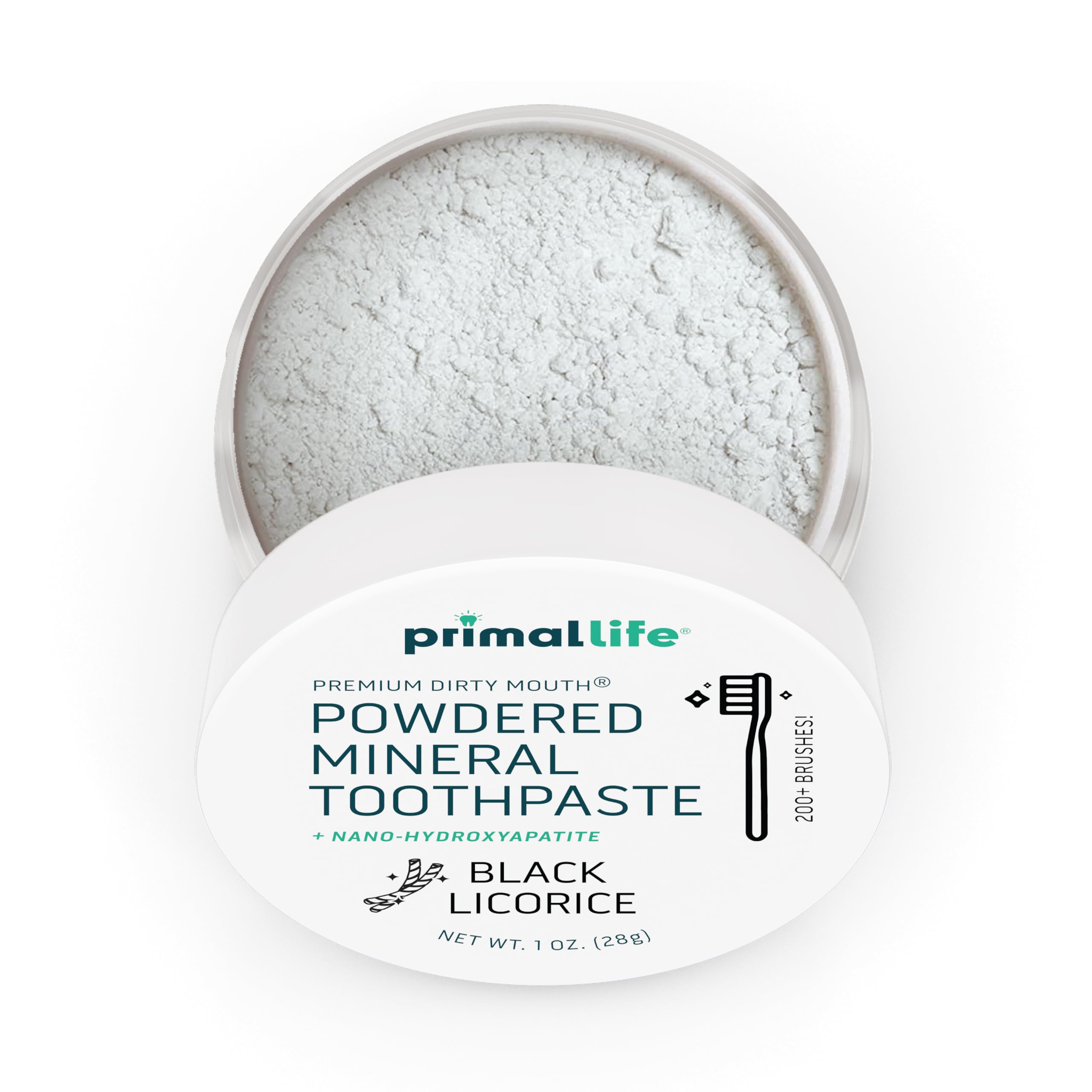 Dirty Mouth Toothpowder – Black Licorice, 1 oz | Primal Life Organics (Organic & Vegan)