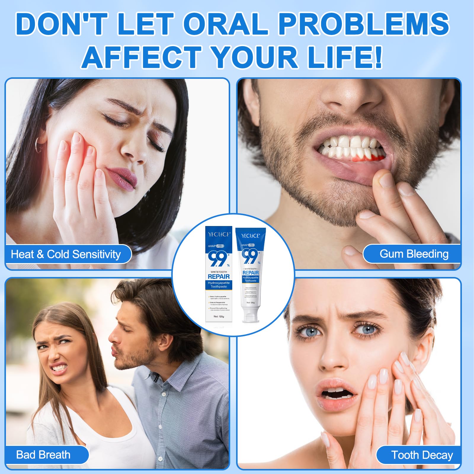 Hydroxyapatite Toothpaste - Enamel Protection & Fresh Breath | 4.23 oz