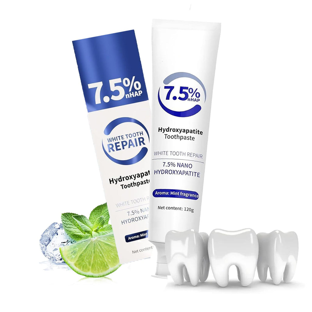7.5% Hydroxyapatite Toothpaste – Enamel Protection (4.23oz, White)
