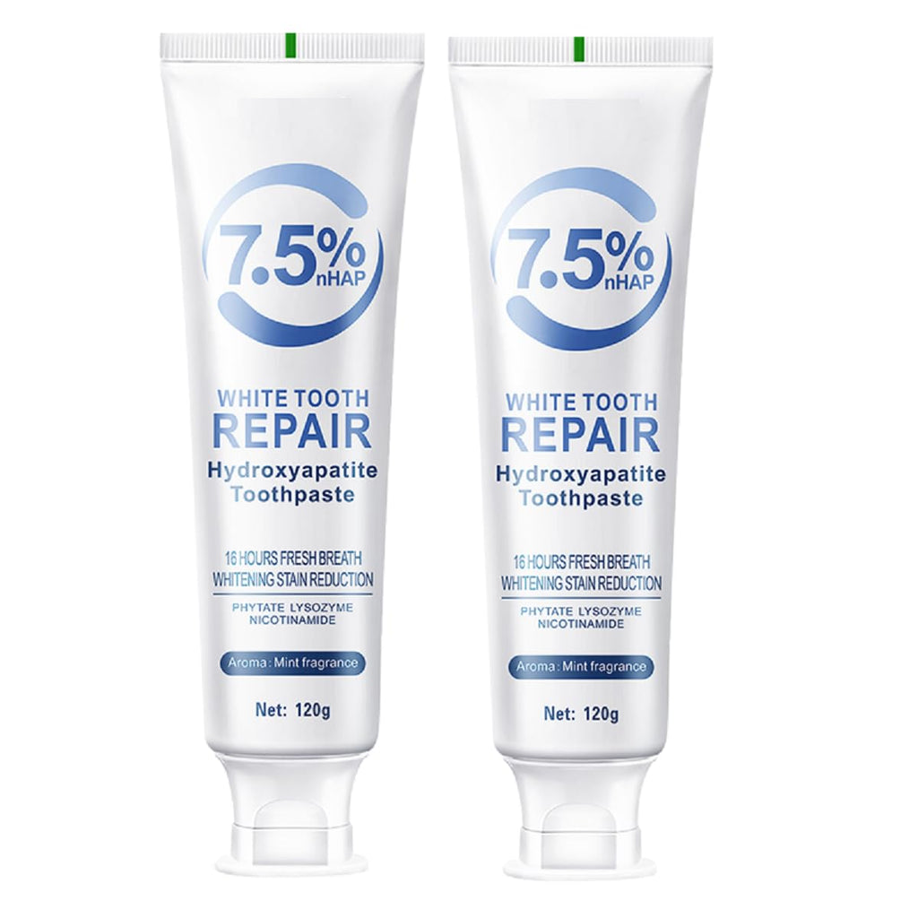 Hydroxyapatite Toothpaste for Enamel Protection & Strengthening - Gentle Mint, 4.23oz (2pcs)