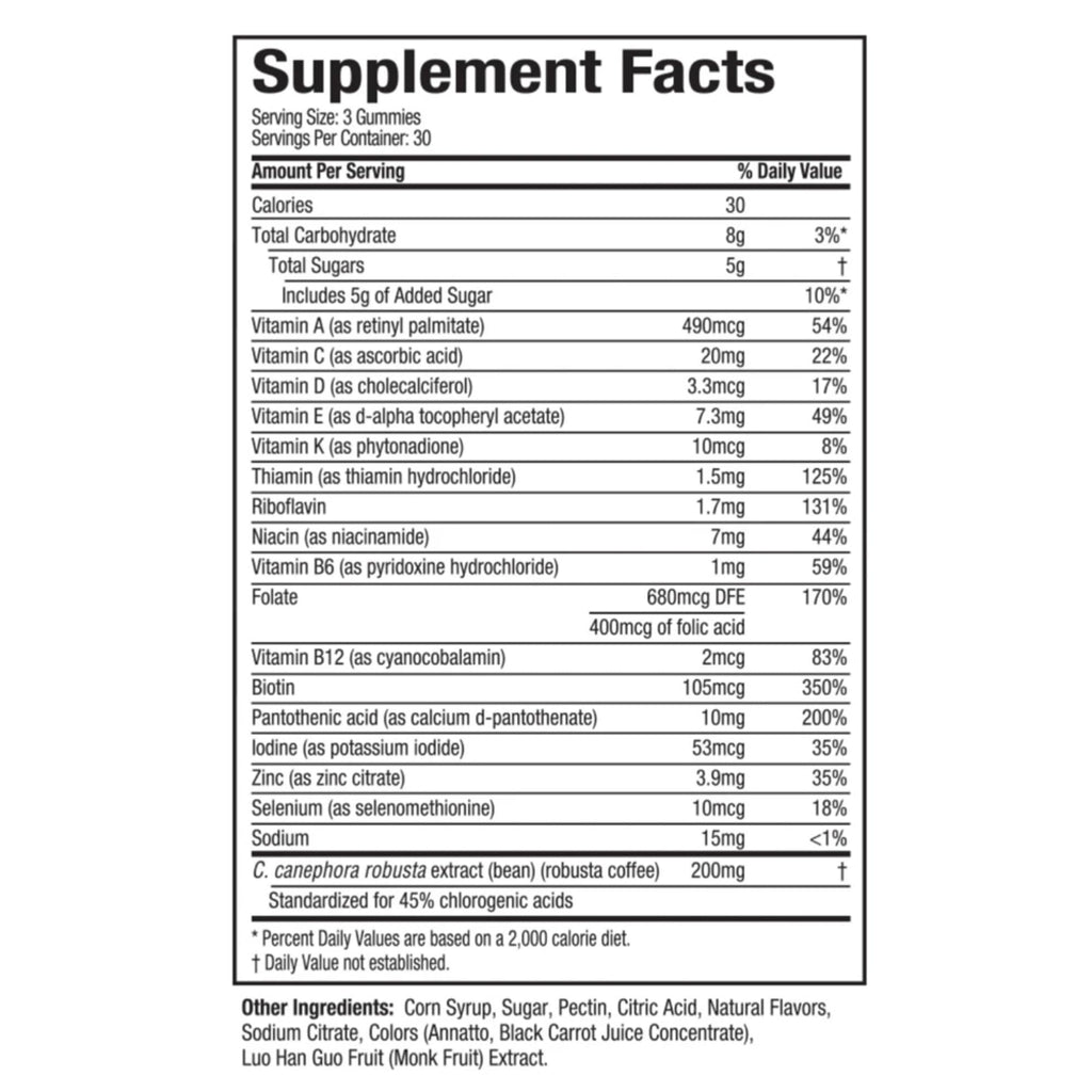 Hydroxycut Gummies (Pack of 2) – 99% Caffeine Free – Metabolize Carbs, Proteins & Fats – 15 Vitamins & Minerals – For Women & Men