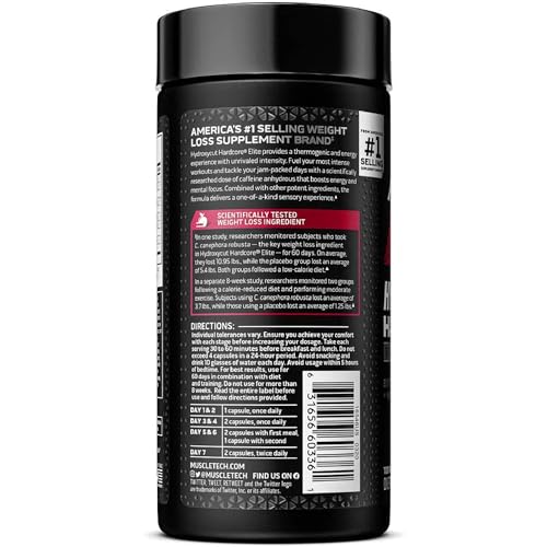 Hydroxycut Hardcore Elite - 100 Rapid-Release Thermo Caps | Energy & Focus