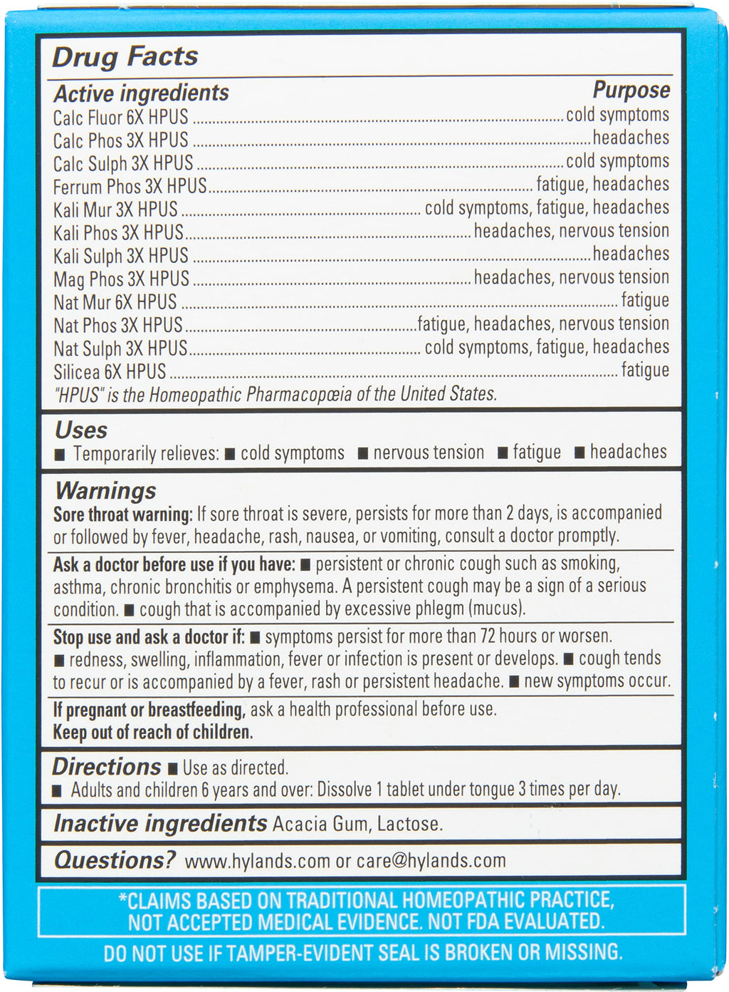 Hyland's Bioplasma Cell Salts Tablets 2 Pack - Naturals | 100 Count