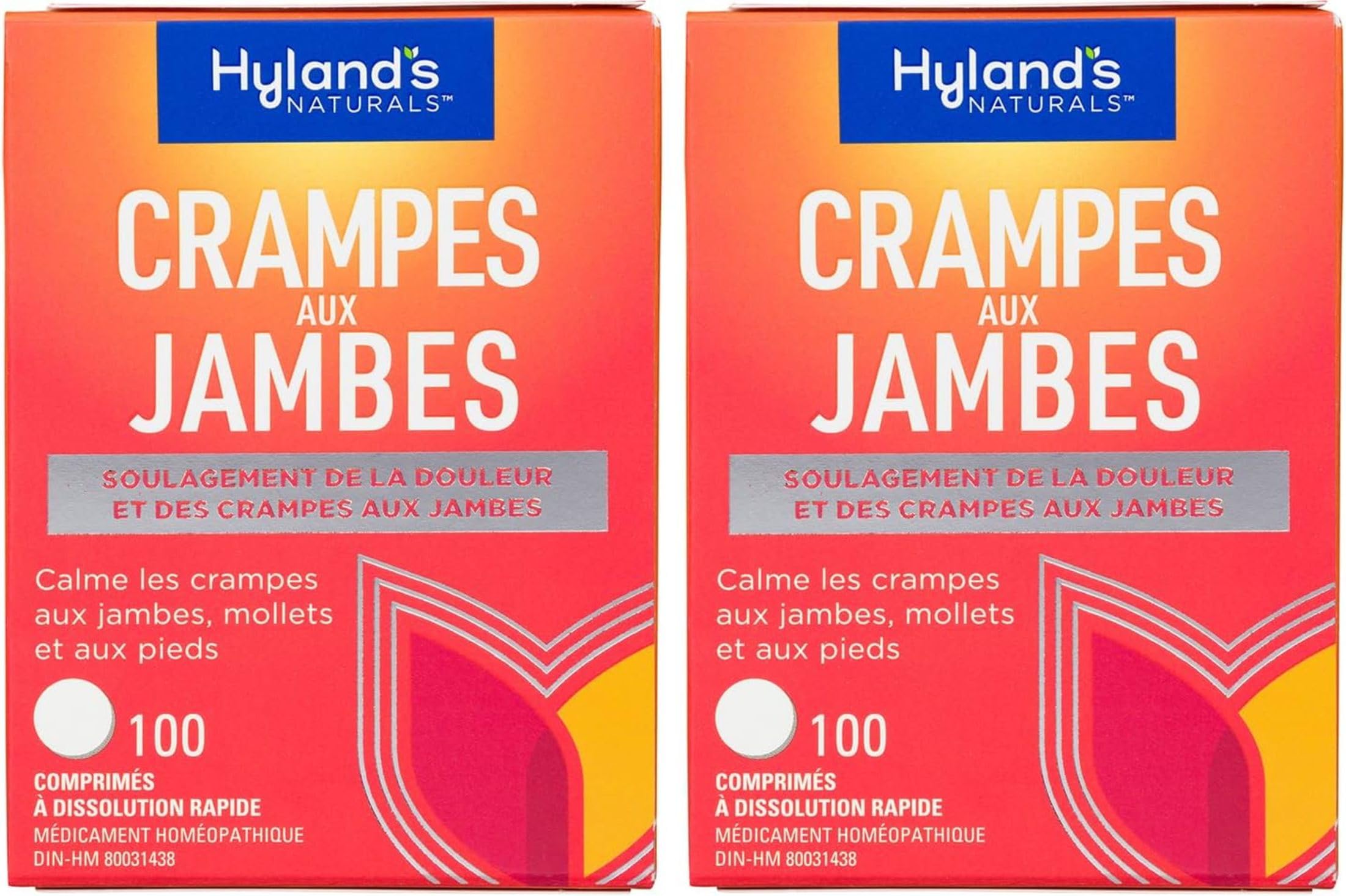 Hyland's Leg Cramps 2-Pack - Fast, Flavorless Relief for Leg, Calf & Foot Cramps