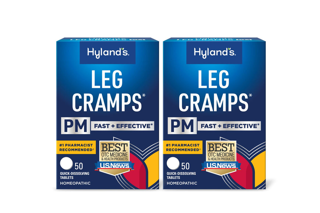 Hyland's Leg Cramps PM - Nighttime Leg, Calf & Foot Relief | 100 Quick-Dissolving Tablets (2-Pack)