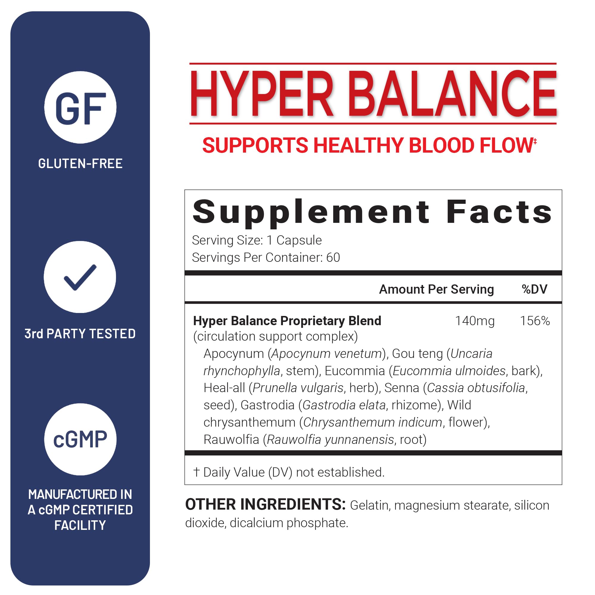 HyperBalance Liver Support – Eucommia Bark, Senna & Wild Chrysanthemum (60 capsules)