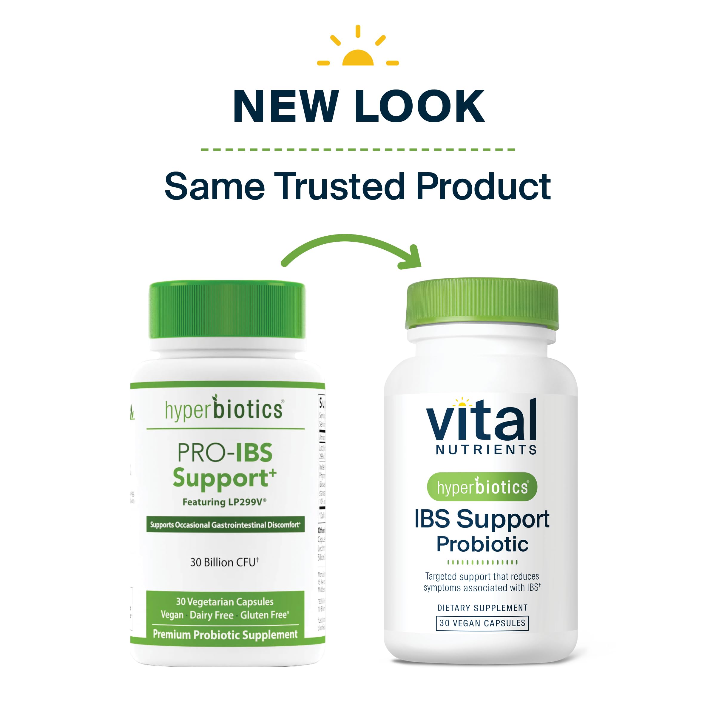 Hyperbiotics Vital Nutrients IBS Probiotic – Clinically Studied Vegan IBS Relief | 30 Capsules