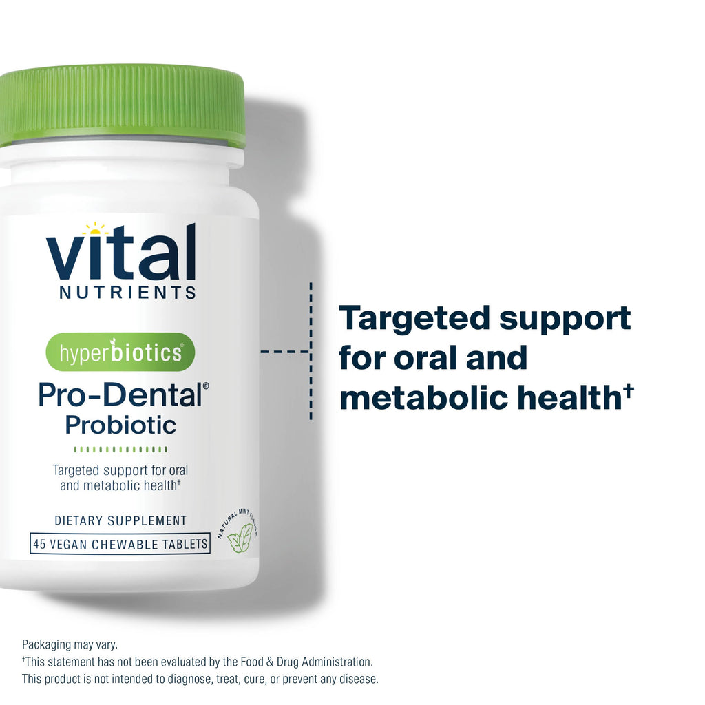 Hyperbiotics Vital Nutrients Pro Dental Probiotic | Clinically Studied BLIS K12 & M18 | 45 Mint Tablets