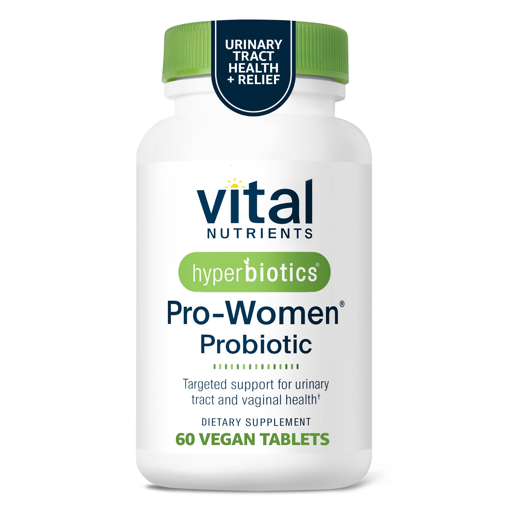 Hyperbiotics Vital Nutrients Pro Women Probiotics for Women | 6 Targeted Strains | 60 Vegan Tablets