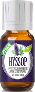Hyssop Essential Oil 10ml | Healing Solutions – 0.33 fl oz, 100% Pure
