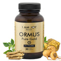 I Am Joy Co. Monoatomic Gold Capsules with Adaptogens – Maca & Ashwaganda | 60 Vegan Capsules