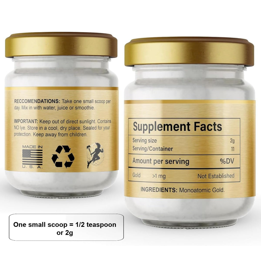 I Am Joy Co. Pure Ormus White Gold Powder Monoatomic M-State 24k 99.99% - 22g