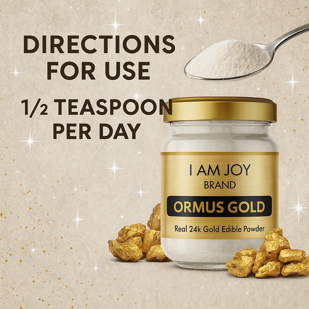 I Am Joy Co. Pure Ormus White Gold Powder Monoatomic M-State 24k 99.99% - 22g