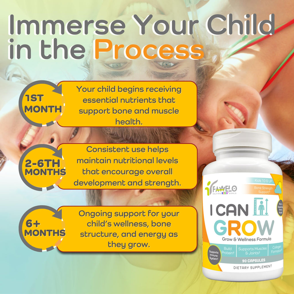 I Can Grow (2 Pack) - For Kids 10+ & Teens | Bone, Muscle & Joints | Made in USA