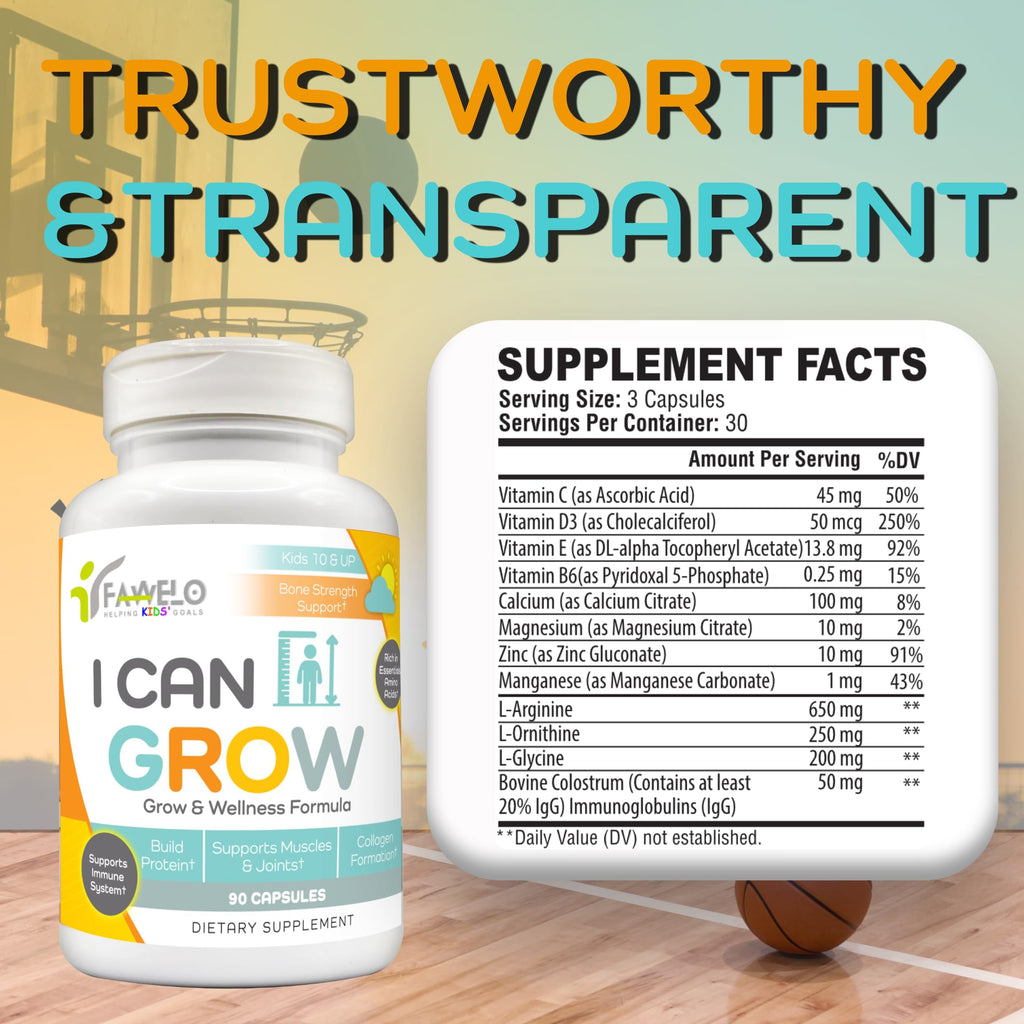 I Can Grow (2 Pack) - For Kids 10+ & Teens | Bone, Muscle & Joints | Made in USA