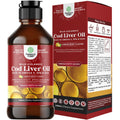 Icelandic Wild-Caught Cod Liver Oil Liquid – Omega-3 (EPA/DHA), Vitamins A & D | 240 ml (8 oz)