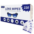 Icepac Lens Wipes - 220 Pre-Moistened Wipes for Glasses & Screens