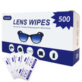 Icepac Lens Wipes for Eyeglasses - 500 Individual Packets | Glasses & Lens Cleaning
