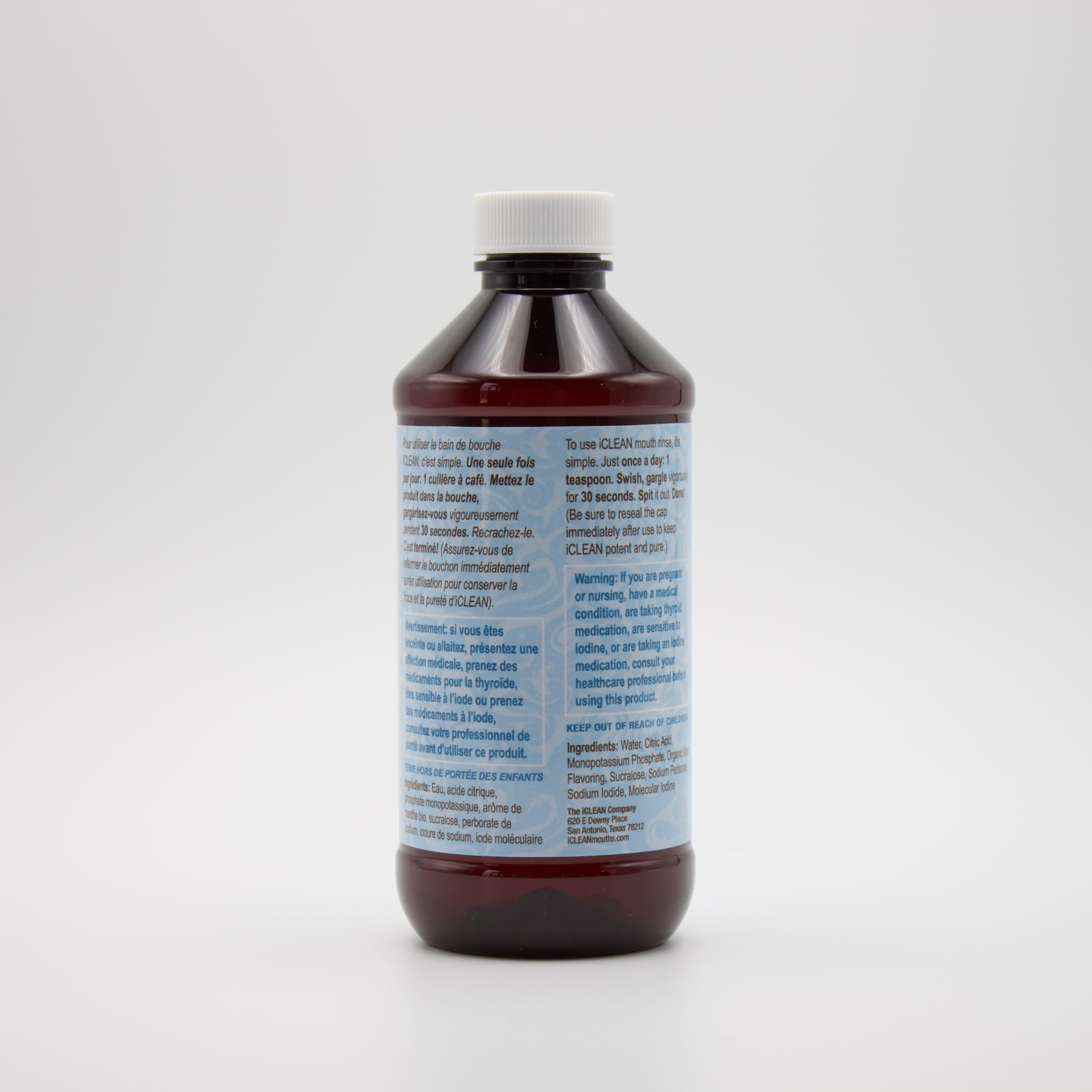 iCLEAN Mouthwash - Fluoride & Alcohol-Free Rinse | Harness The Power of Iodine | Molecular Iodine Mouth Rinse for Clean Oral Care | Gargle for Bad Breath & Oral Wellness | Cleans Where Others Can't