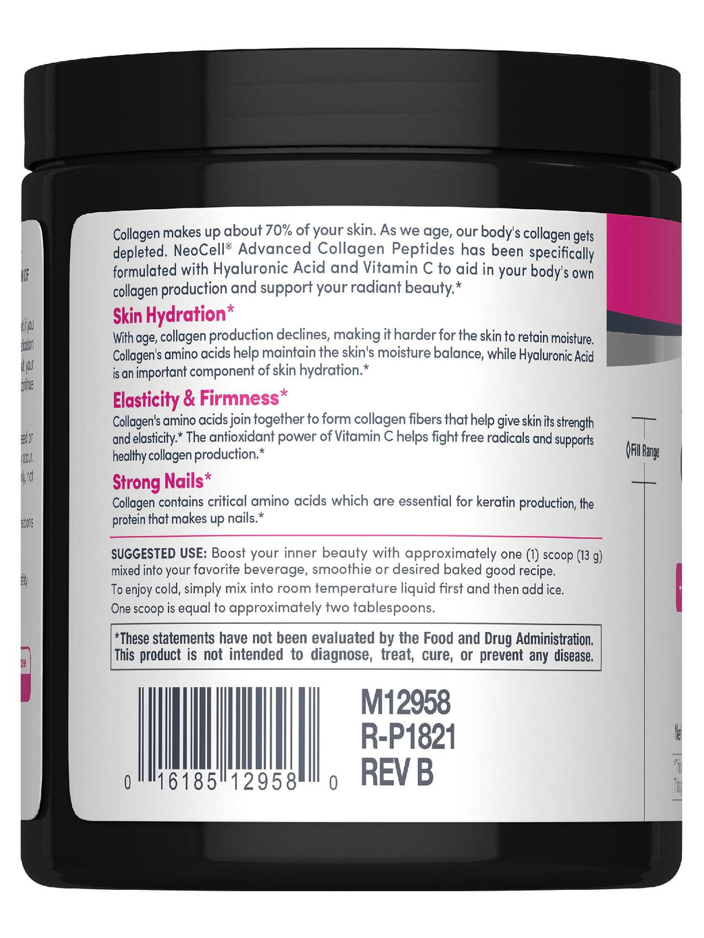 NeoCell Super Collagen Plus Powder with Vitamin C & Hyaluronic Acid