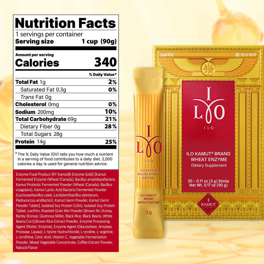 ILO Kamut Enzyme Complex – Digestive Health & Metabolic Activation | 30 Sticks