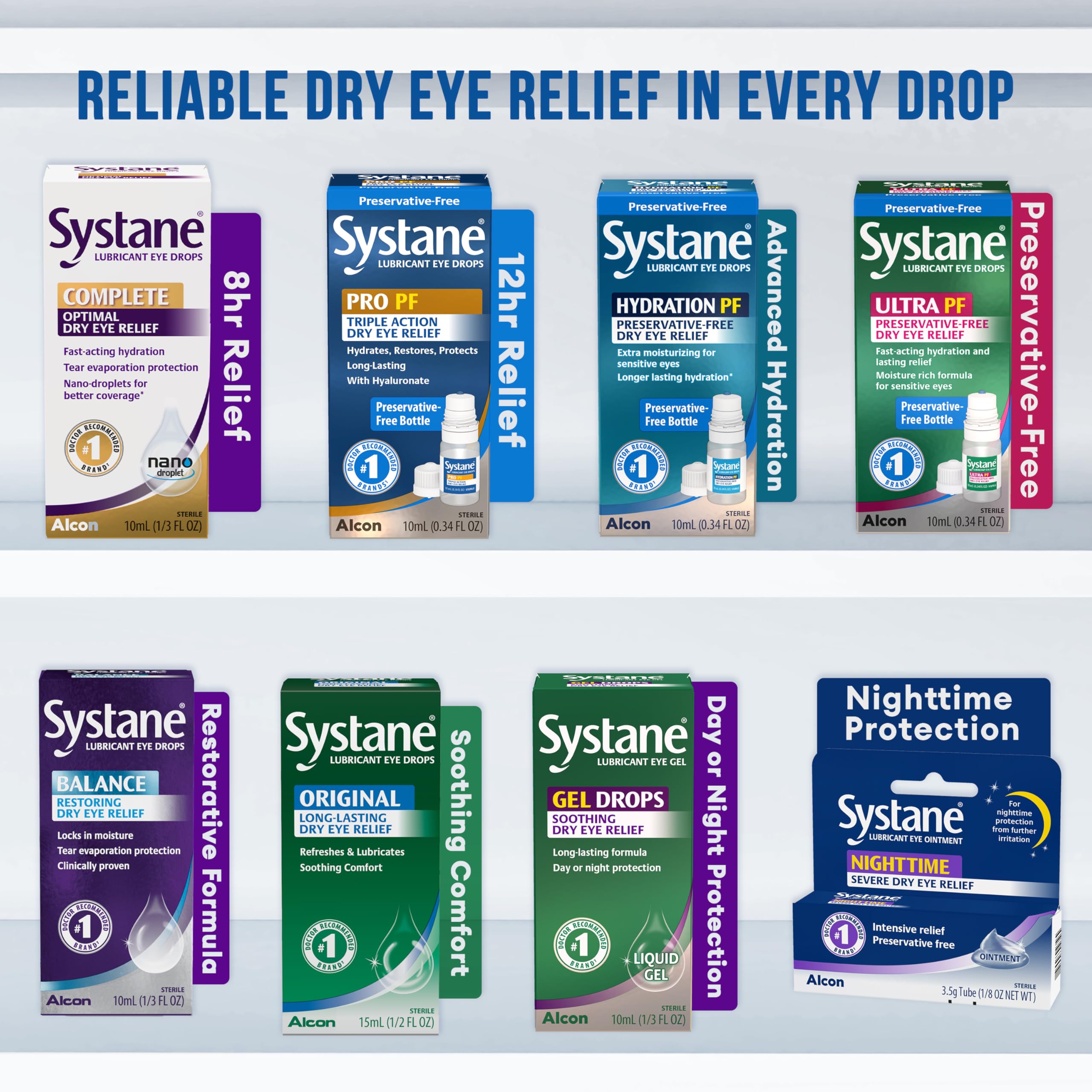 Systane Complete Lubricant Eye Drops 10 ml | Fast Hydration & Dry Eye Relief
