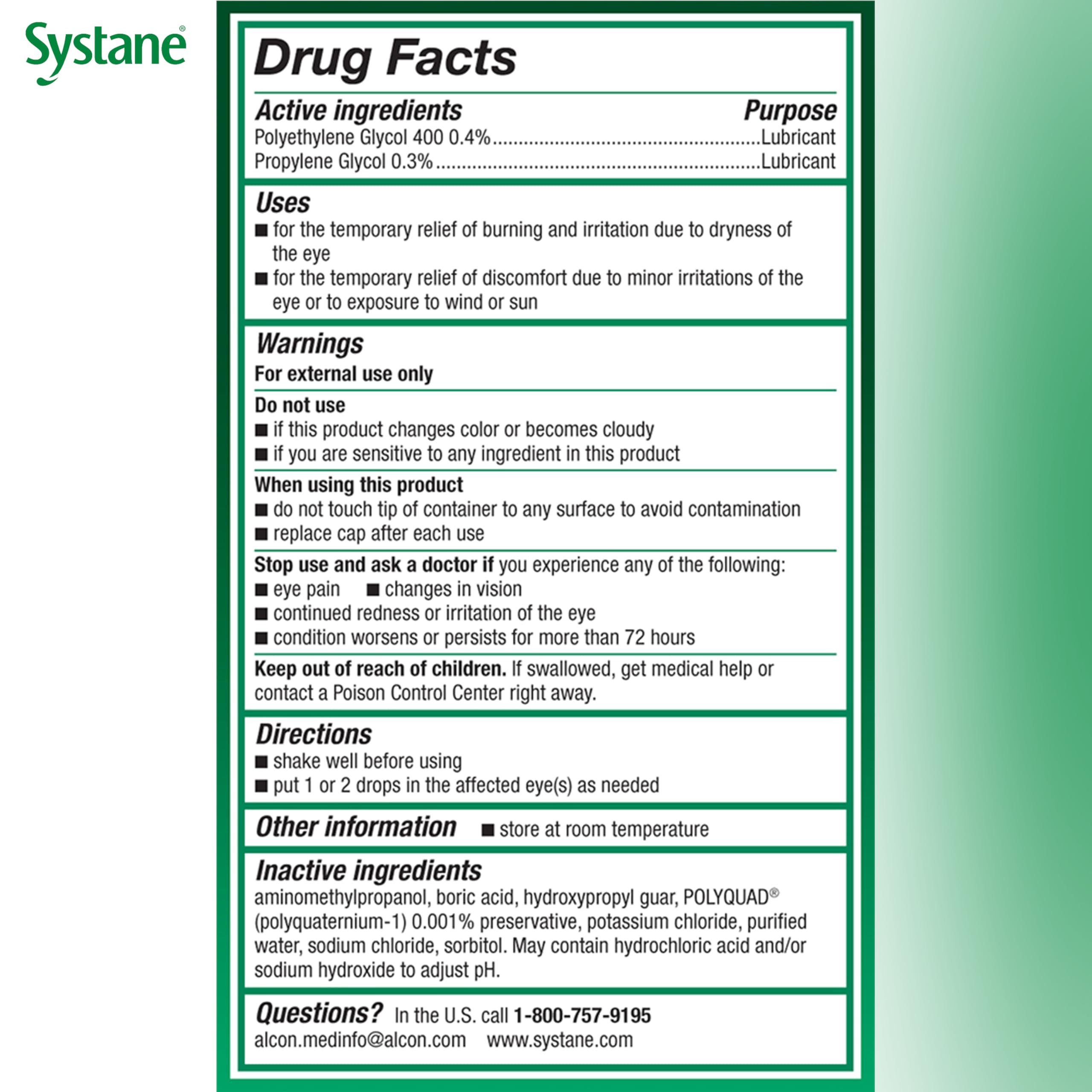 Systane Ultra Lubricant Eye Drops Twin Pack – 10 mL Each | Dry Eye Relief