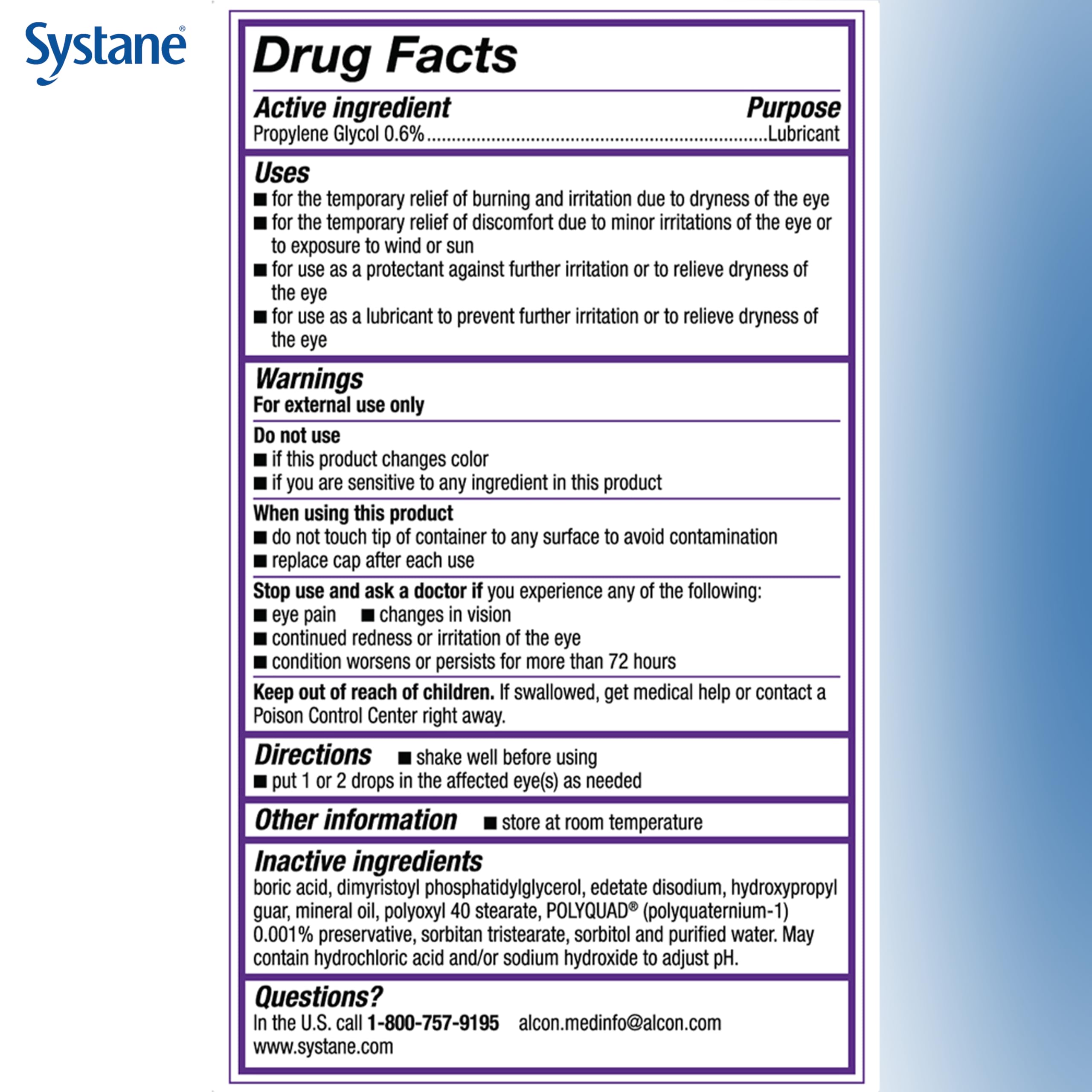 Systane Complete Lubricant Eye Drops Twin Pack — Fast Hydration & Long-Lasting Relief