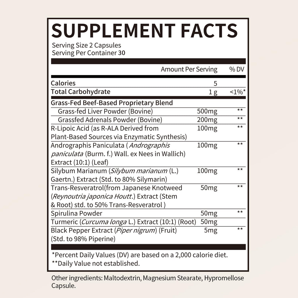 iMATCHME Grass-Fed Beef Liver Capsules for Women & Men | Hormone Balance & Energy - 60 Caps