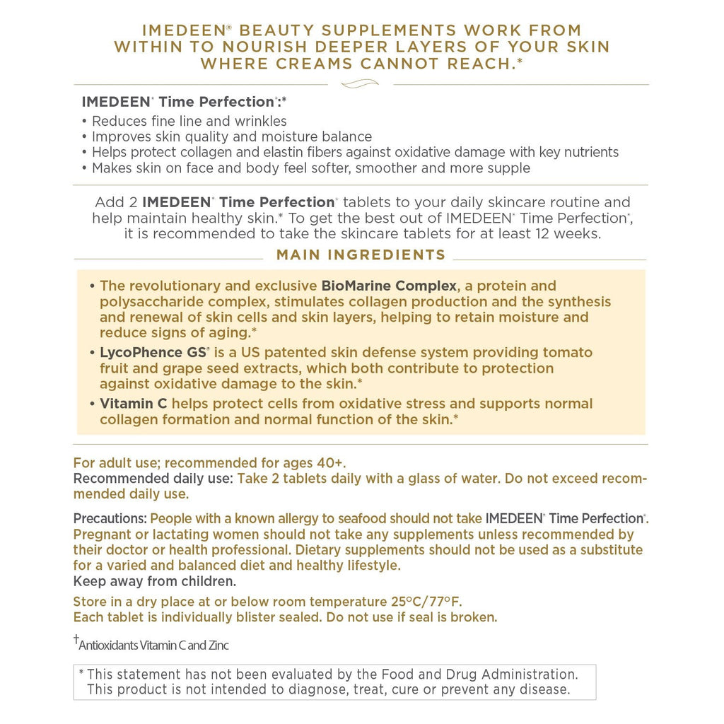 Imedeen Time Perfection - Anti-Aging Skincare Supplement | 60 Count